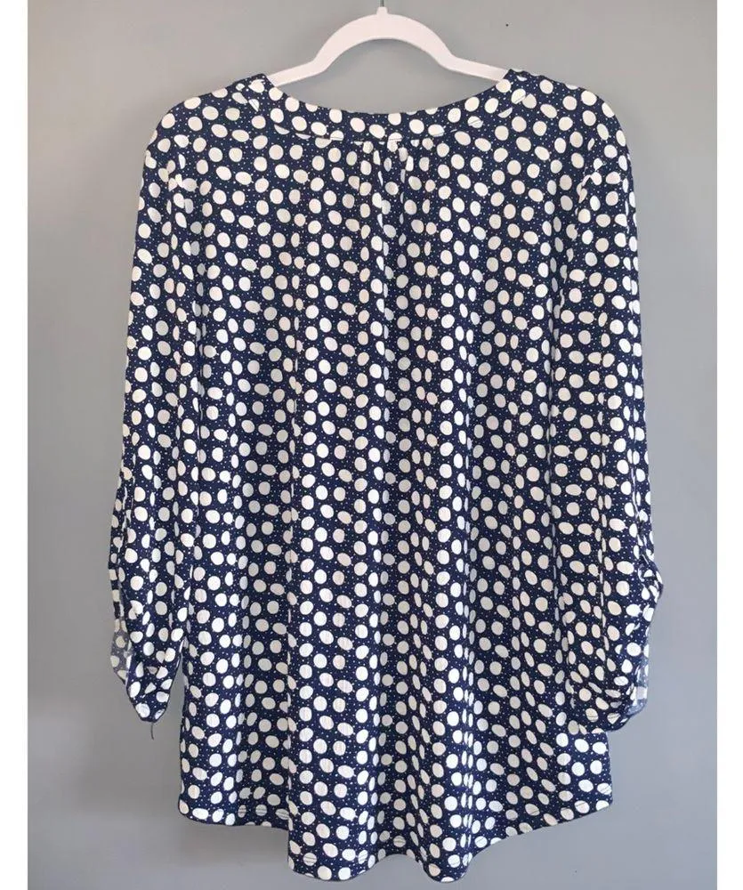 Como Blu Blue & White Polka Dot V - Image 3