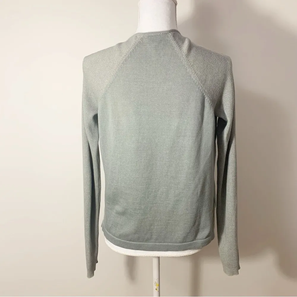 Sage Green Open Front Pocket Cardigan Style 5132 Size XS - Image 9