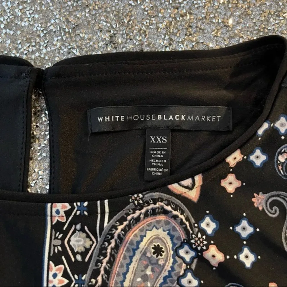 White House Black Market Floral Printed Shift Dress XXS - Image 9