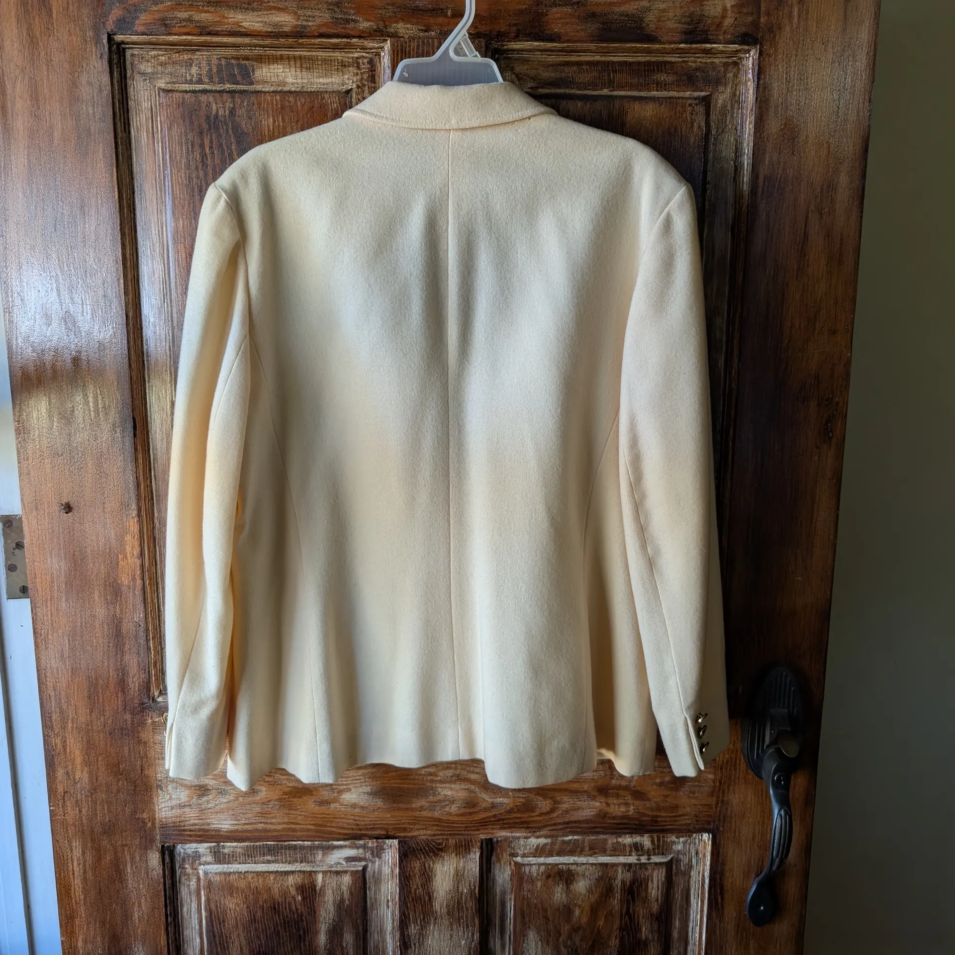 Pendleton Wool Womens Cream Fitted Size 18 Lined Blazer Jacket - Image 2