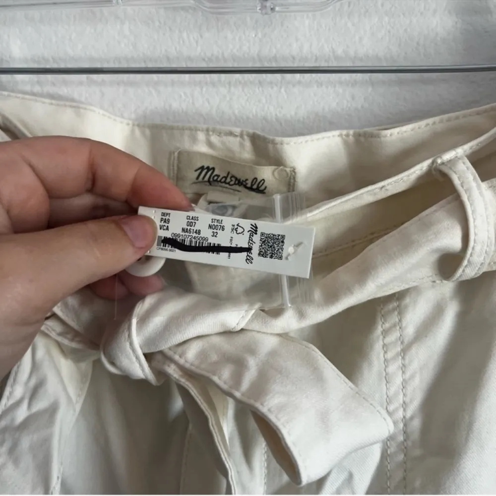 Madewell Griff Superwide-Leg Cargo Pants in Garment Dye Vintage Canvas SZ 32 NWT - Image 5