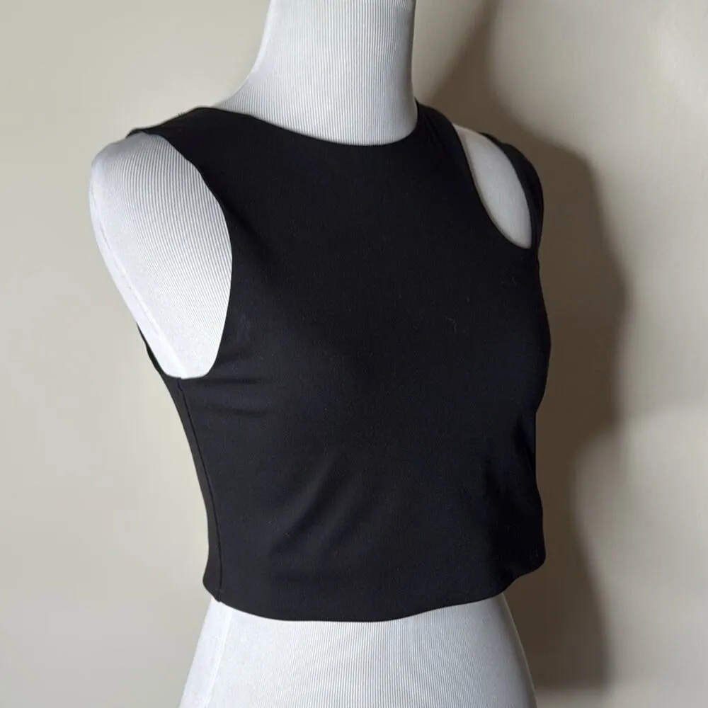 H&M Move Black Cut Out Shoulder Sports Bra - Image 5