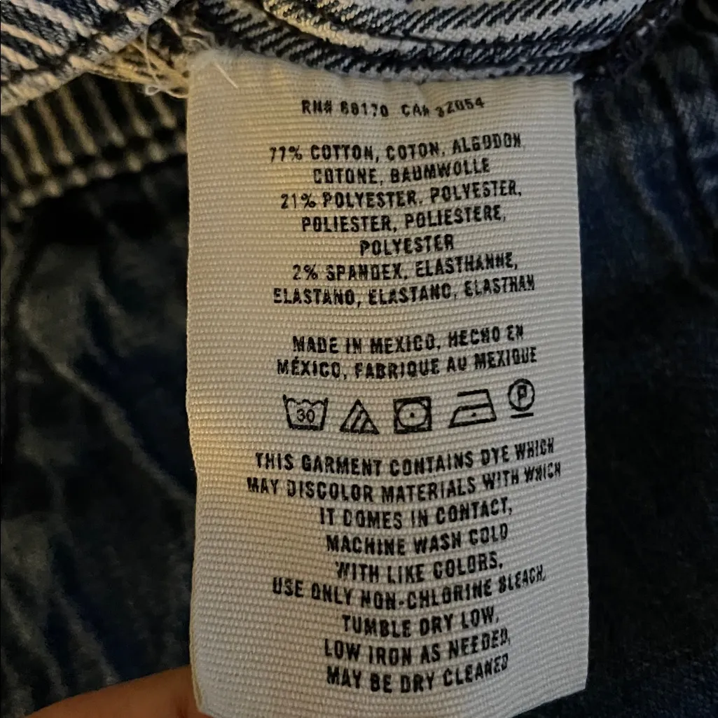 ANTHROPOLOGIE Pilcro and the Letterpress Railroad Stripe Denim Shorts Size 31 - Image 11