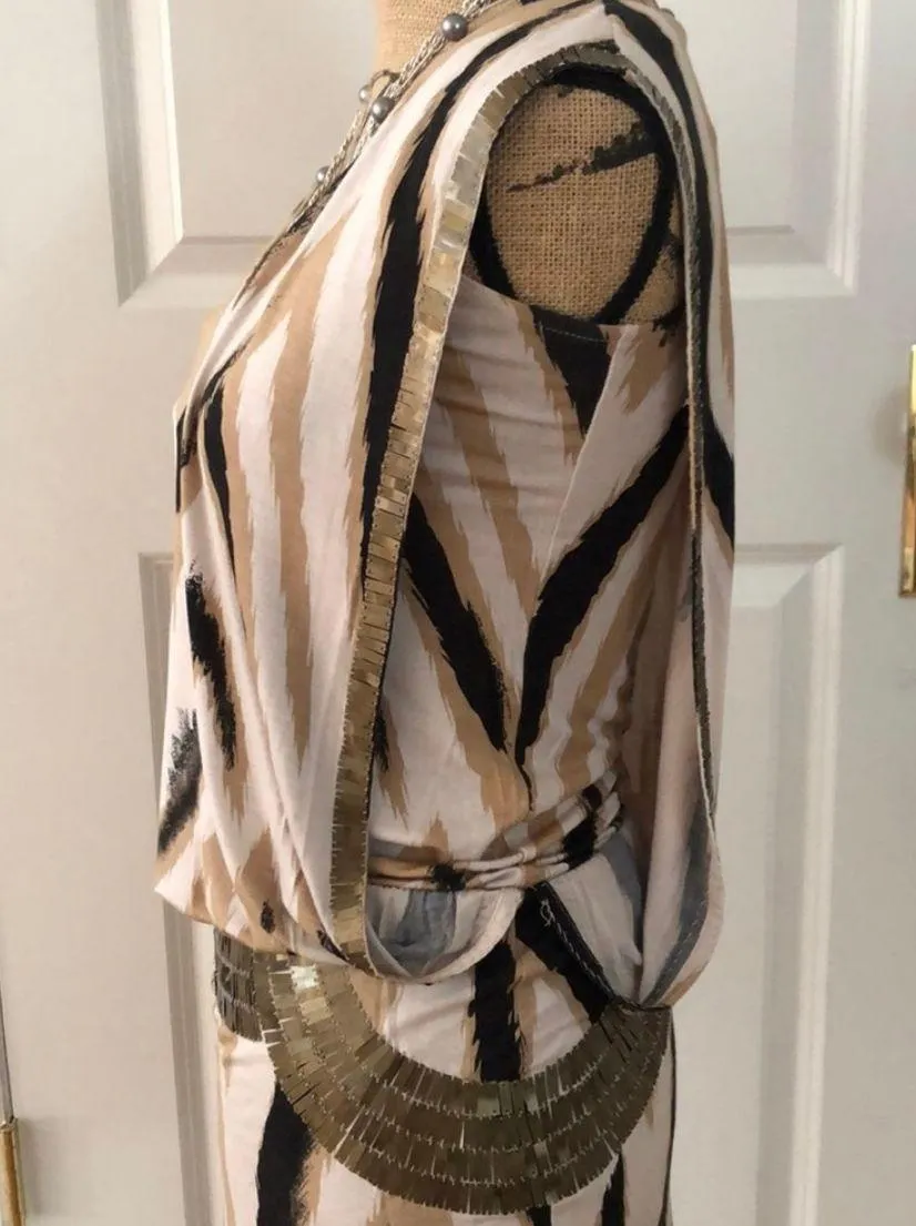 abstract zebra print dress - Image 2