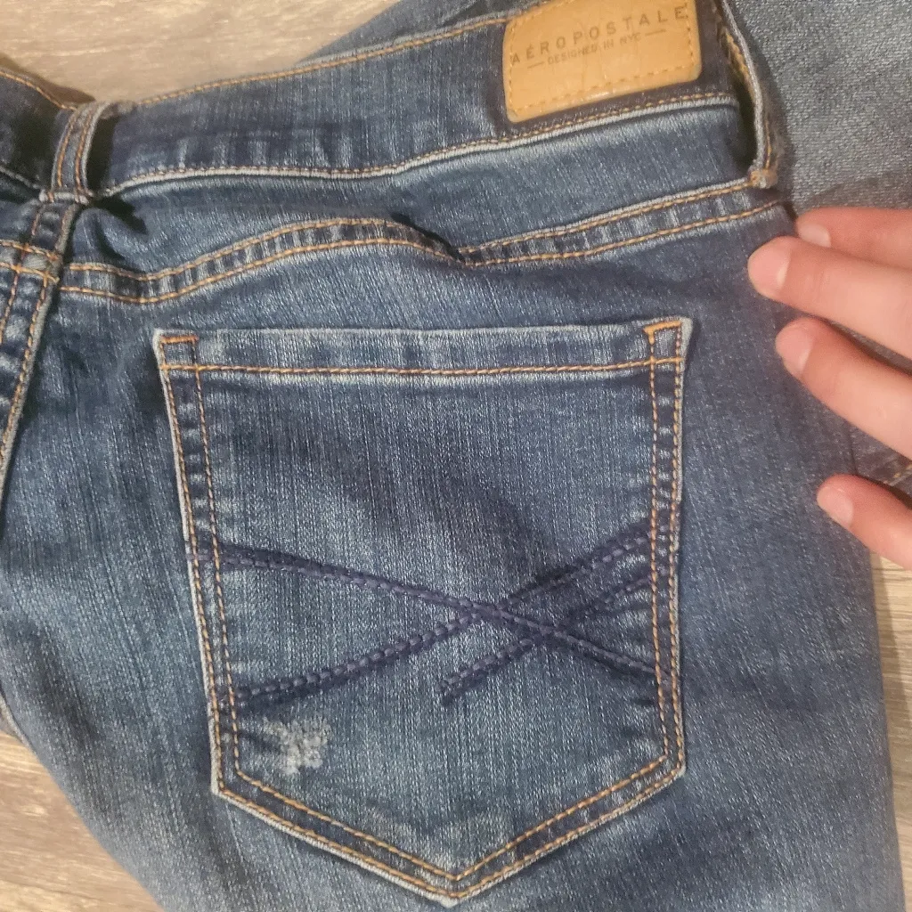 Aeropstale Skinny Jeans Size 2 Short Stretchy Fit - Image 3