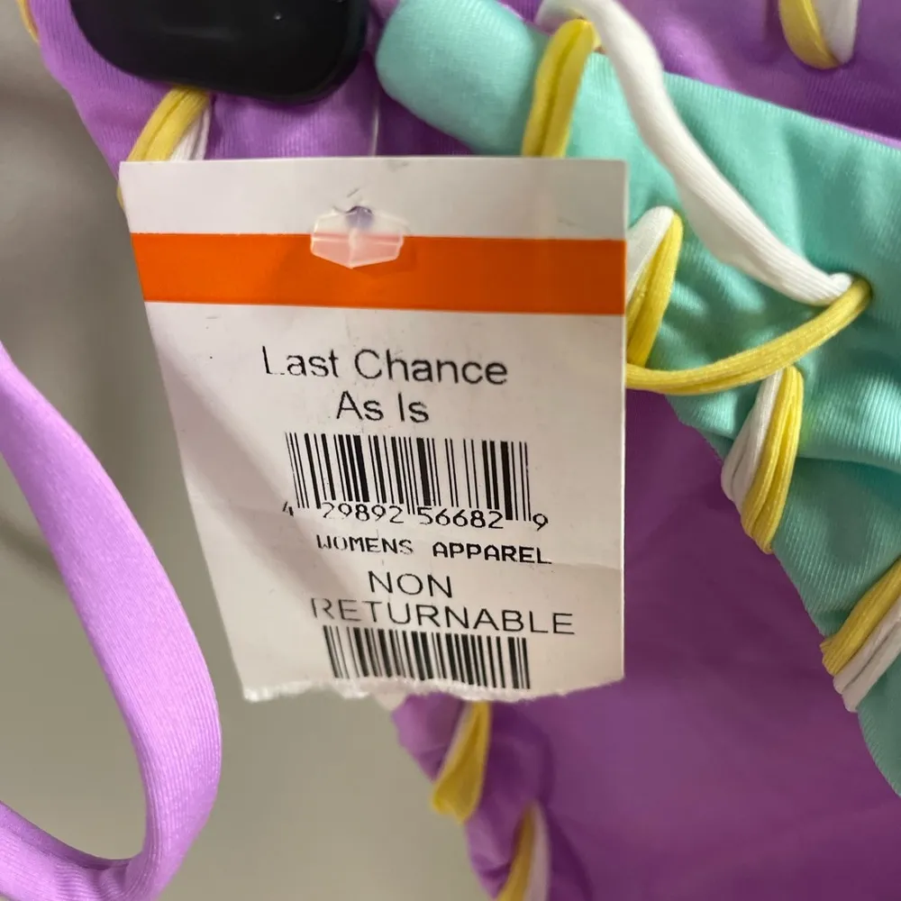 Becca Camille Side Tie Reversible Bikini Bottoms X Small New with Tags - Image 9