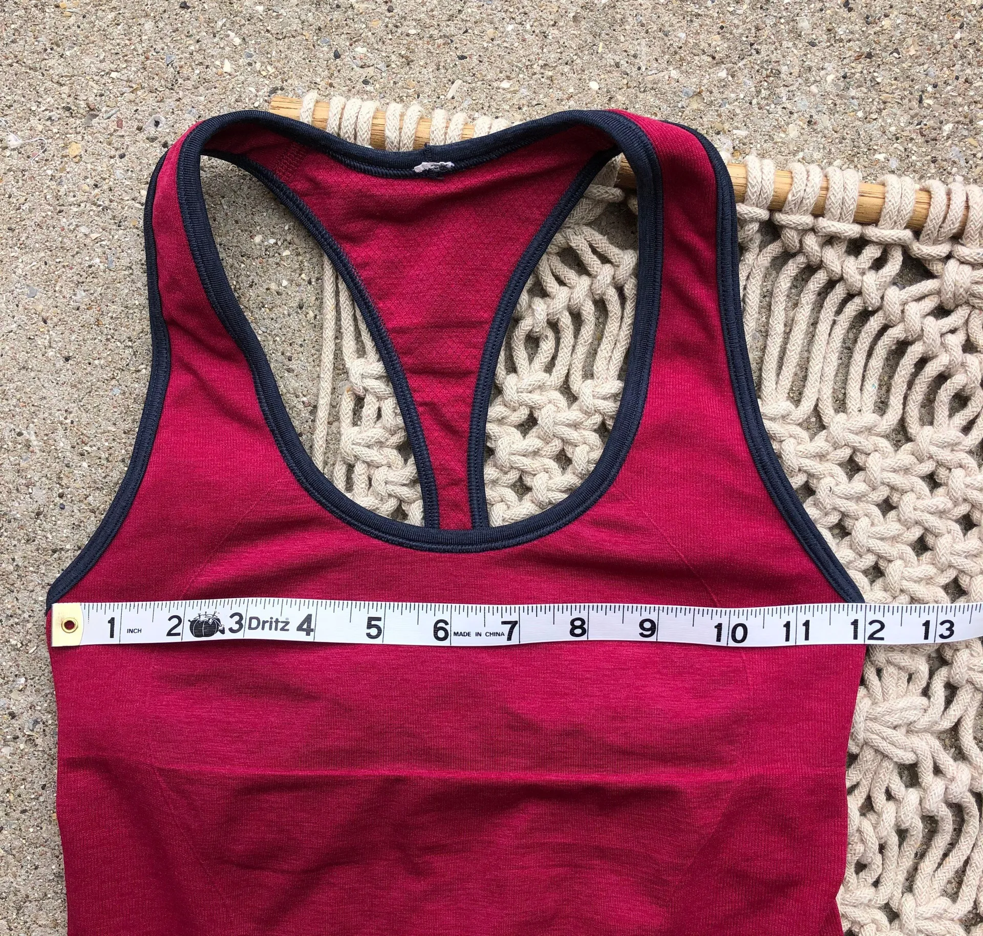 Lulu Racerback Berry Tank Top Size 4 - Image 5