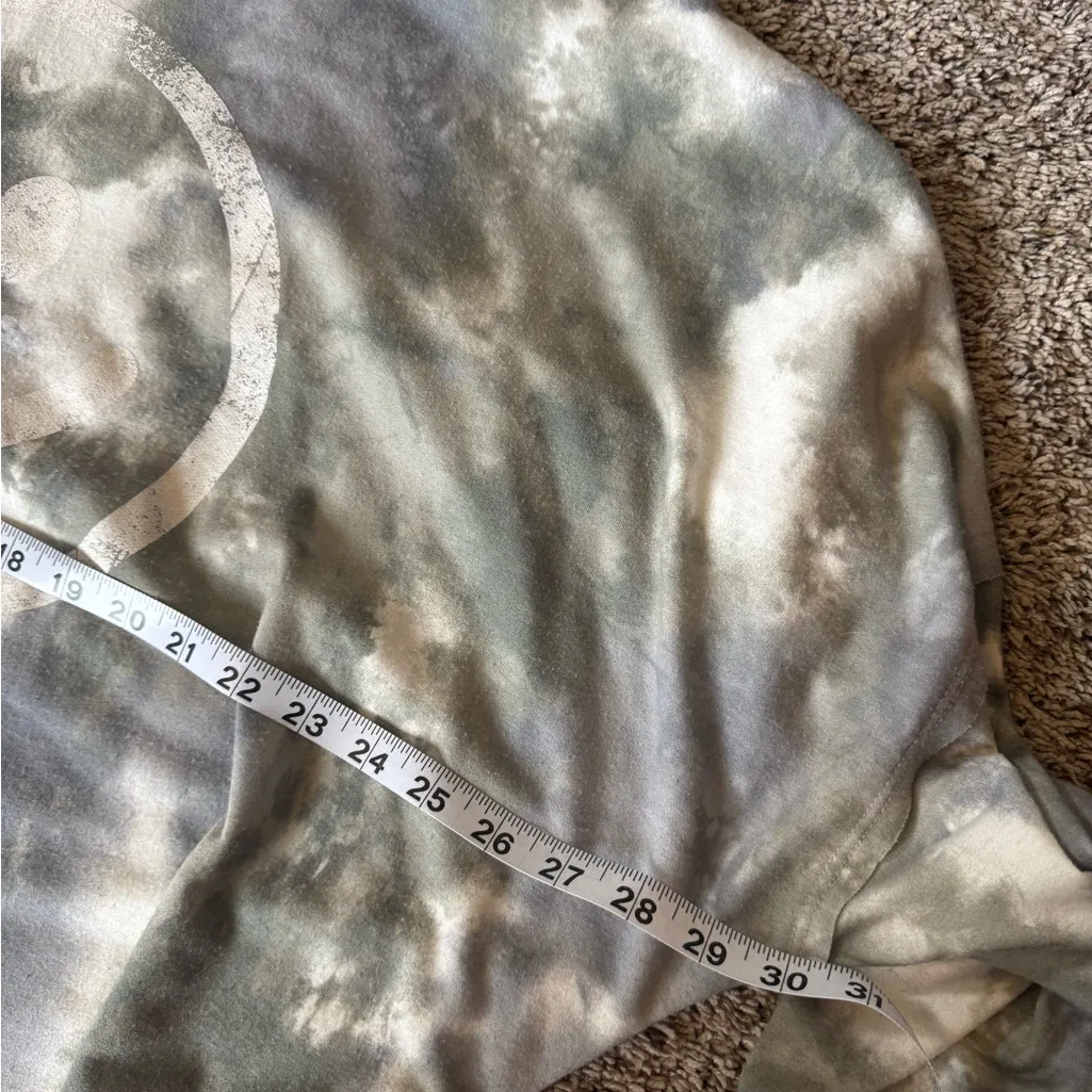 Peach Love Women’s Small Smiley Tie Dye Hoodie - Image 4