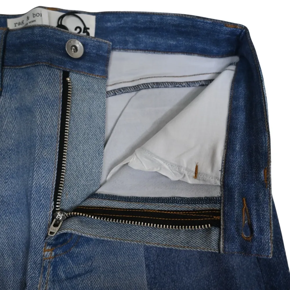 Rag & Bone Womens 25 Nina Miramar Patchwork Cigarette Jeans in Bryon NEW - Image 9