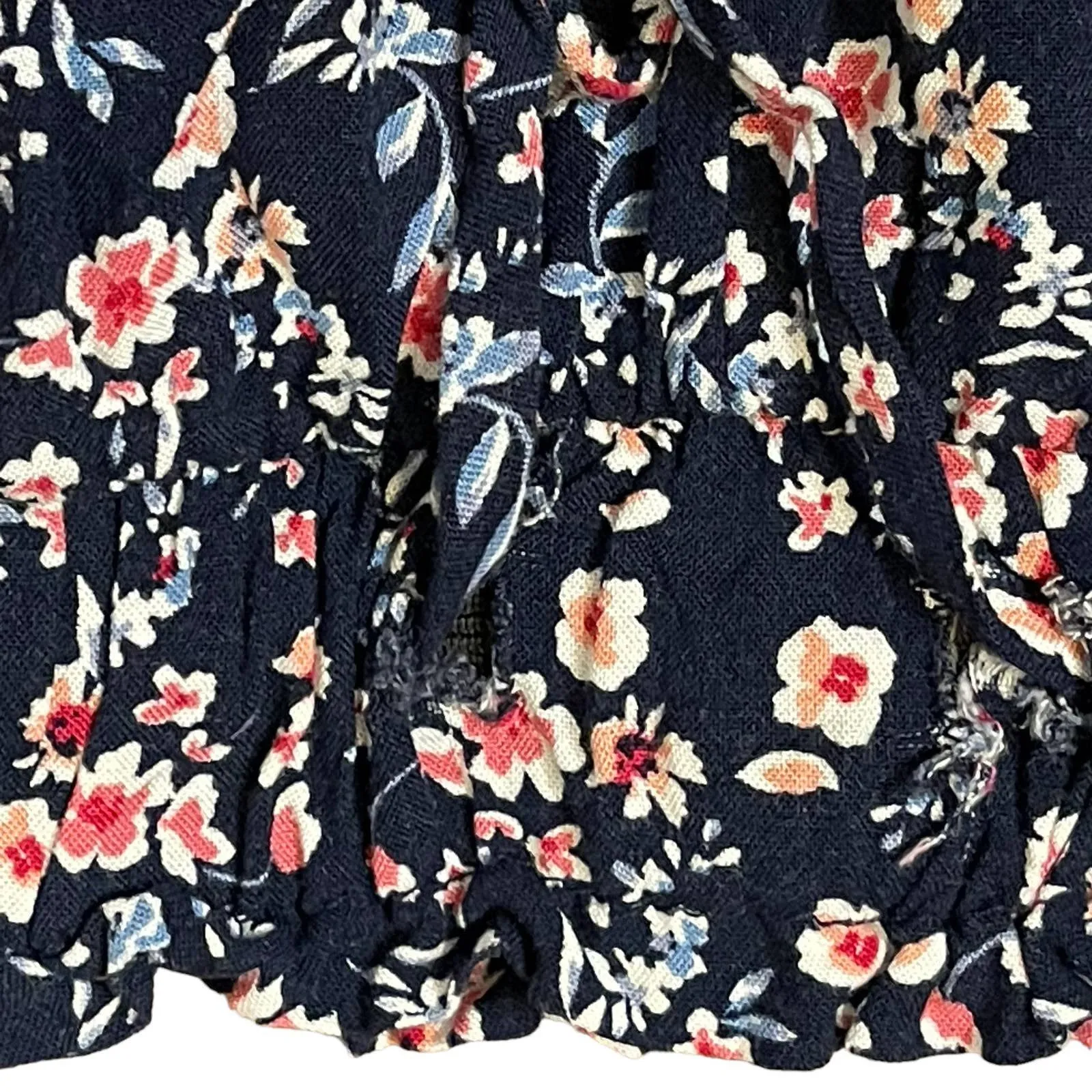 Altard State Floral‎ Boho Paper Bag Lined Short Ruffle Trim Hi-Rise Women Small - Image 6