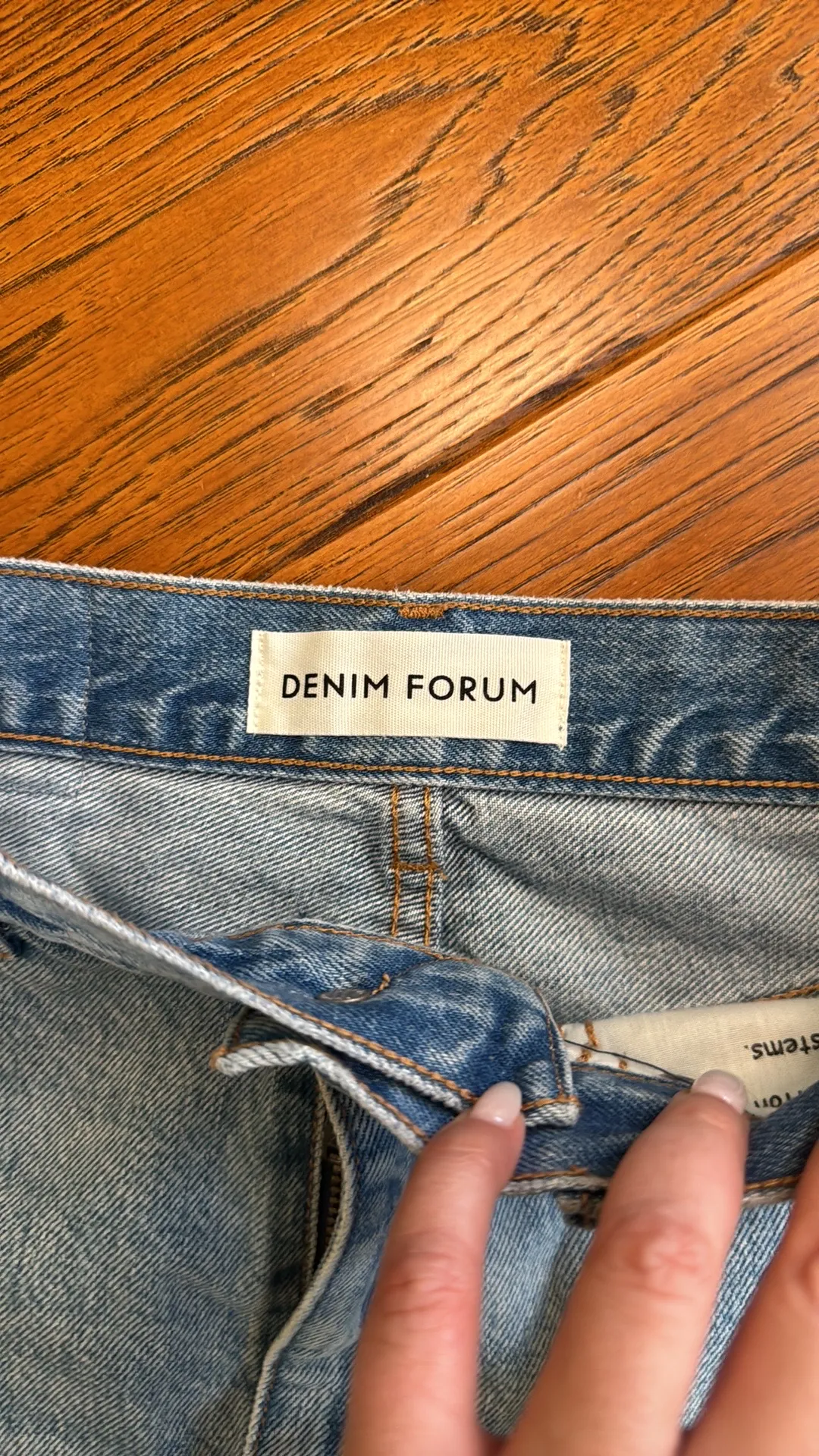 Aritzia Denim Forum Jean Pencil Skirt Knee-Length   - Image 6