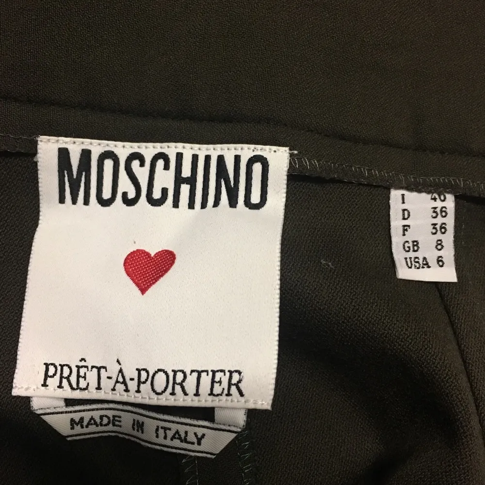 MOSCHINO Wool Pants CAREER Trousers - Image 3