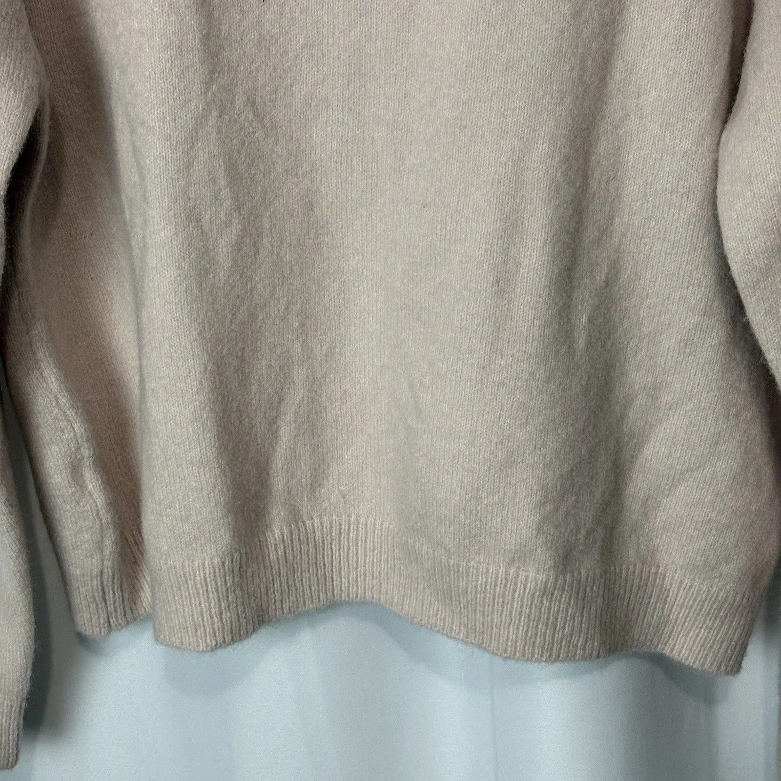 Mango Slouchy Cozy Boat-Neck Sweater Warm Wool Blend Women XL Cozy Ballet Pink - Image 2