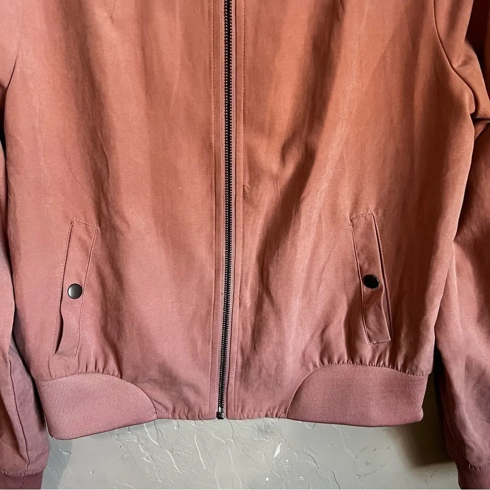 Iris Los Angeles Blush Pink Soft Bomber Jacket - Image 3