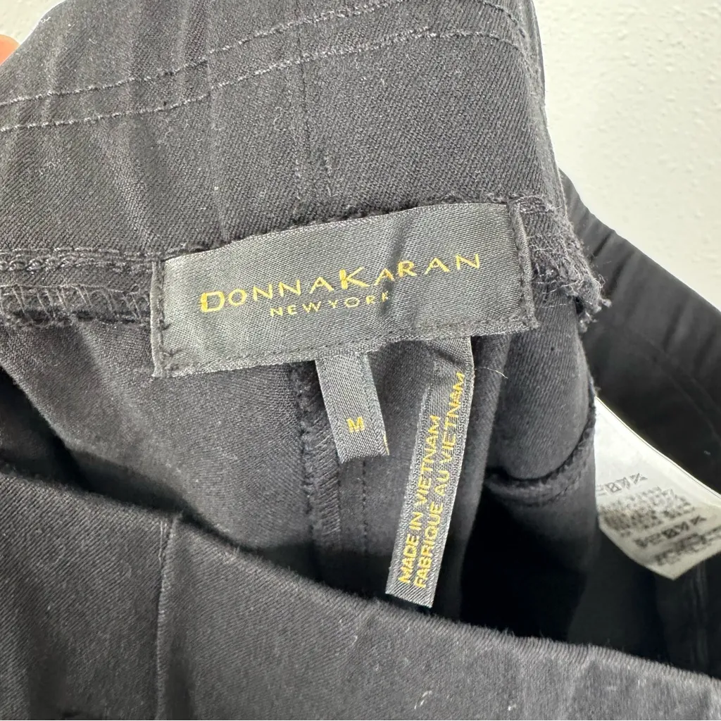 Donna Karan  Black Pull On Pants Size Medium - Image 5