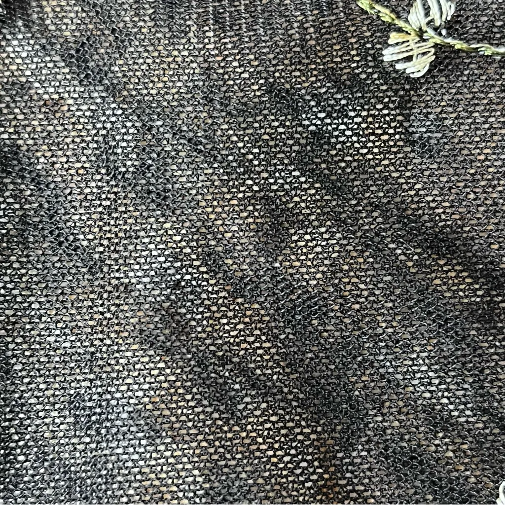 American Rag Black Mesh Sheer Embroidered Peplum Top M Witchy Goth Dark Coquette - Image 10