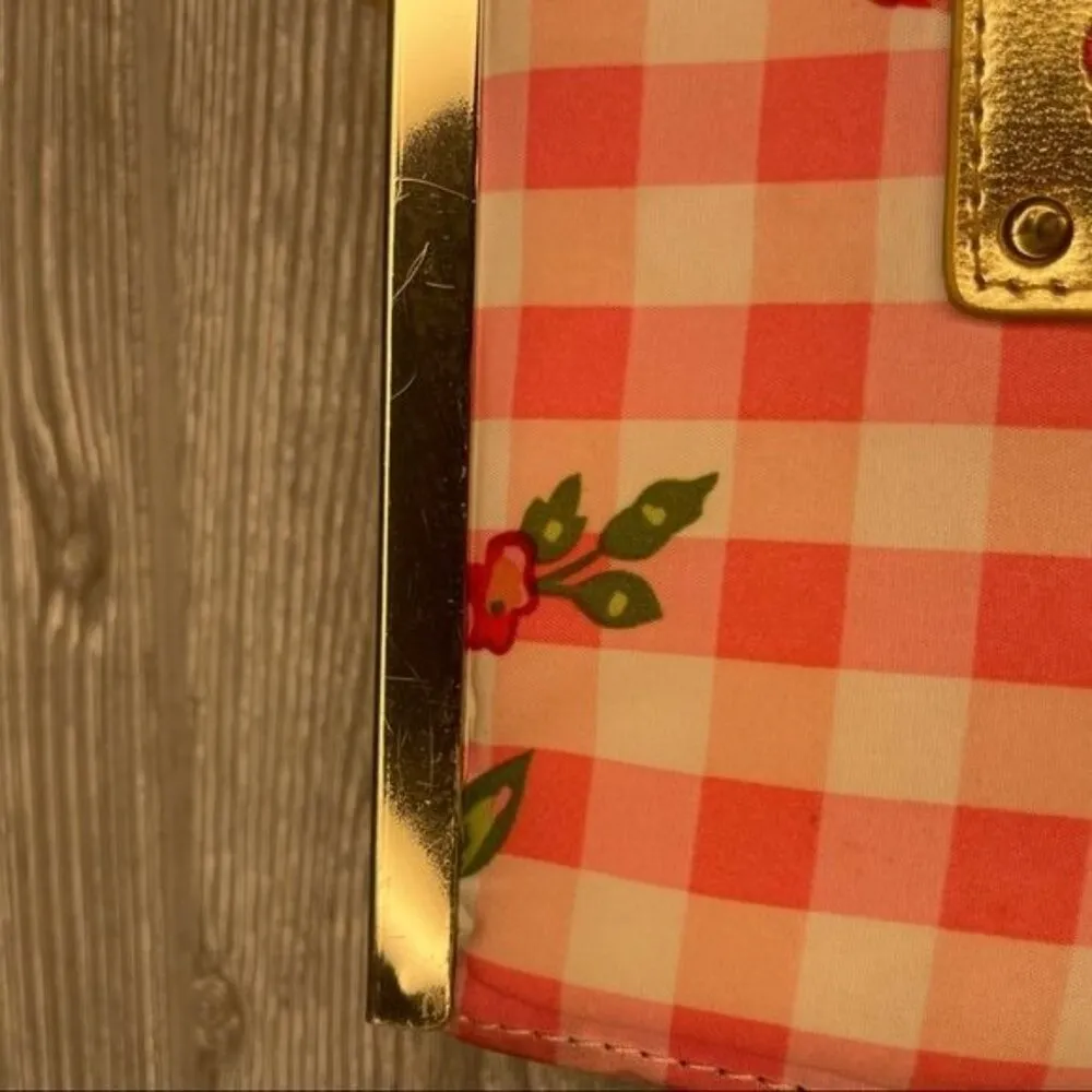 Betsey Johnson Betseyville floral clutch wallet purse with 3 compartments bag - Image 3