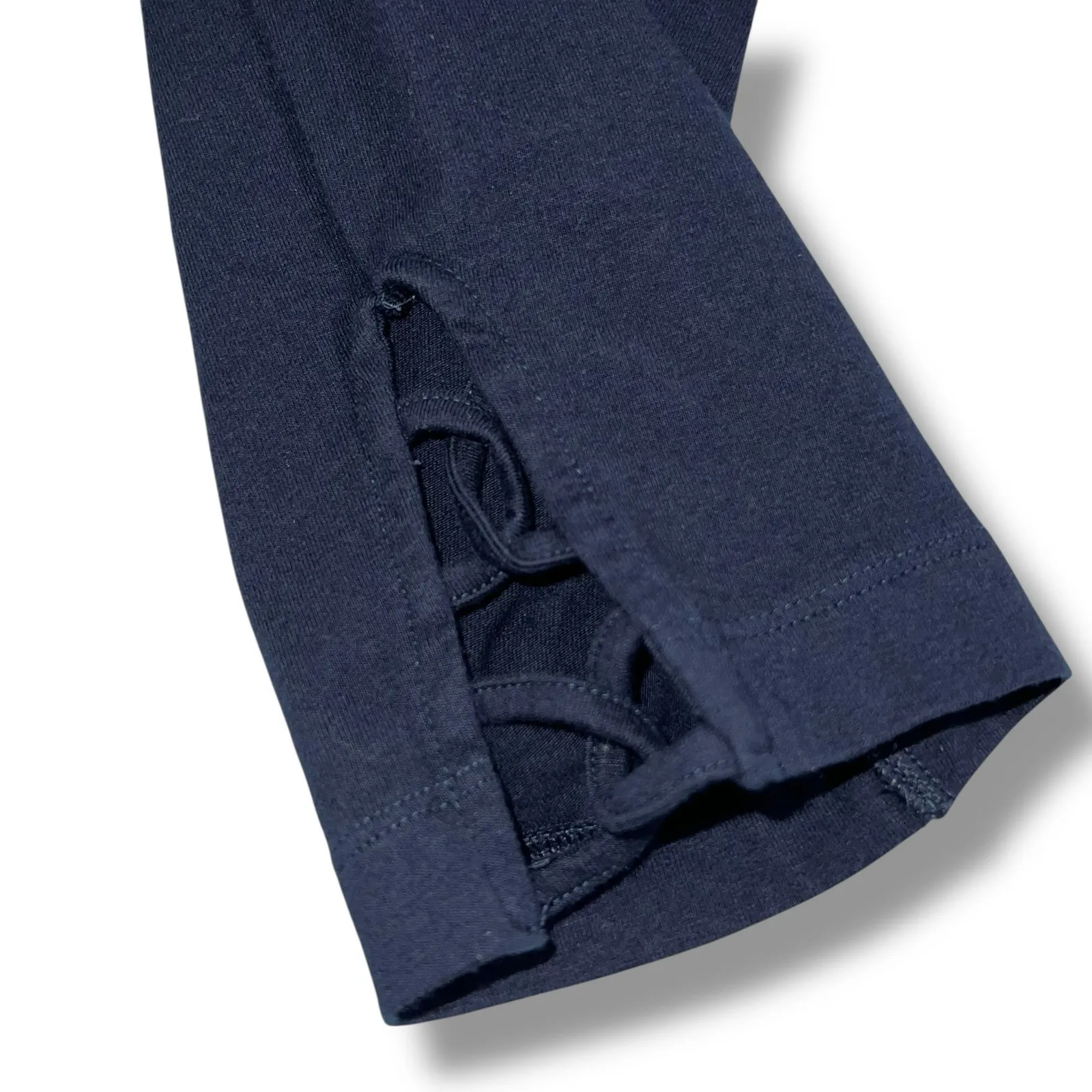 Old Navy Womens Leggings High Rise Ankle Length Strappy Ankle Navy Blue 2X - Image 3