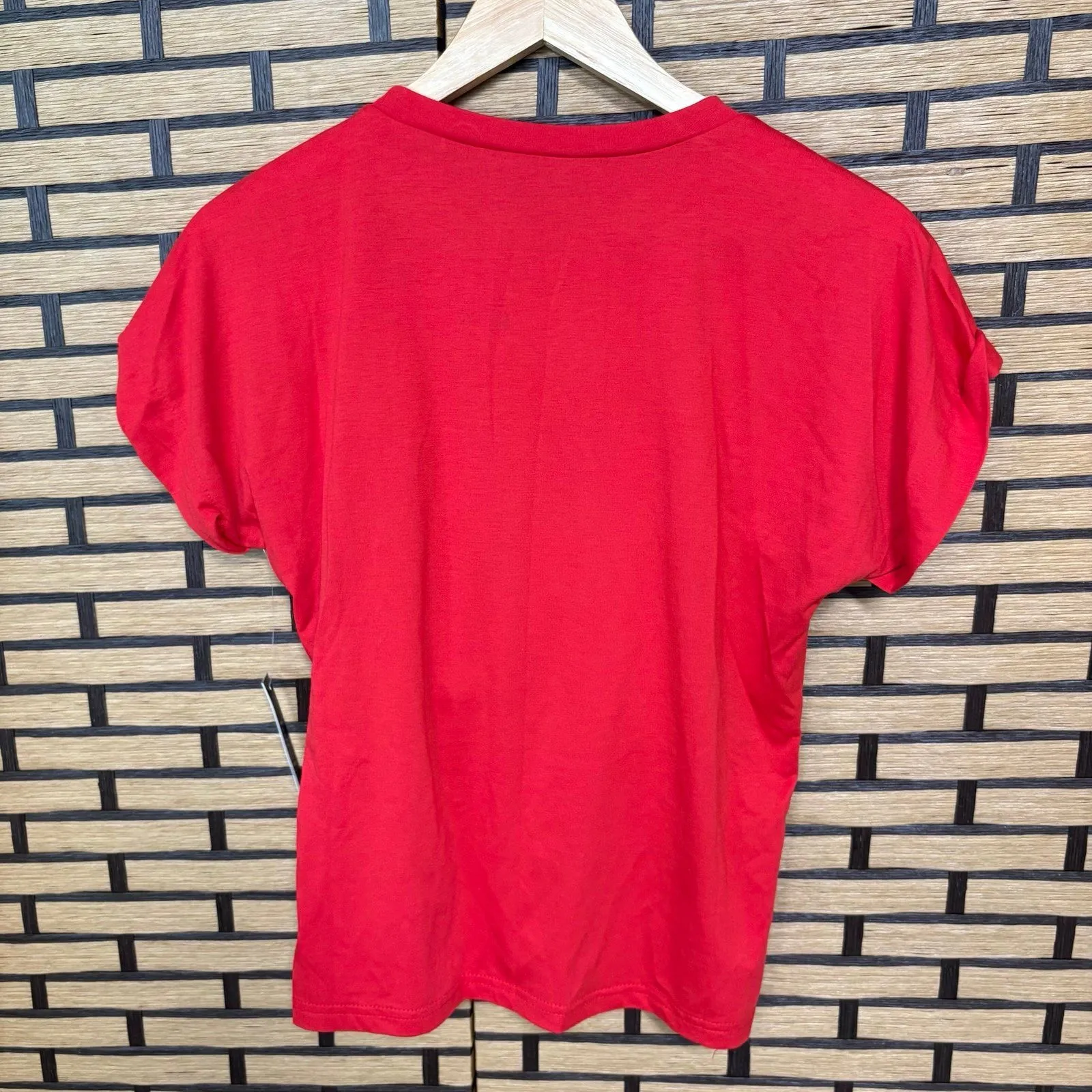 Twelfth Love Red Floral Embellished‎ Top Size Small - Image 2