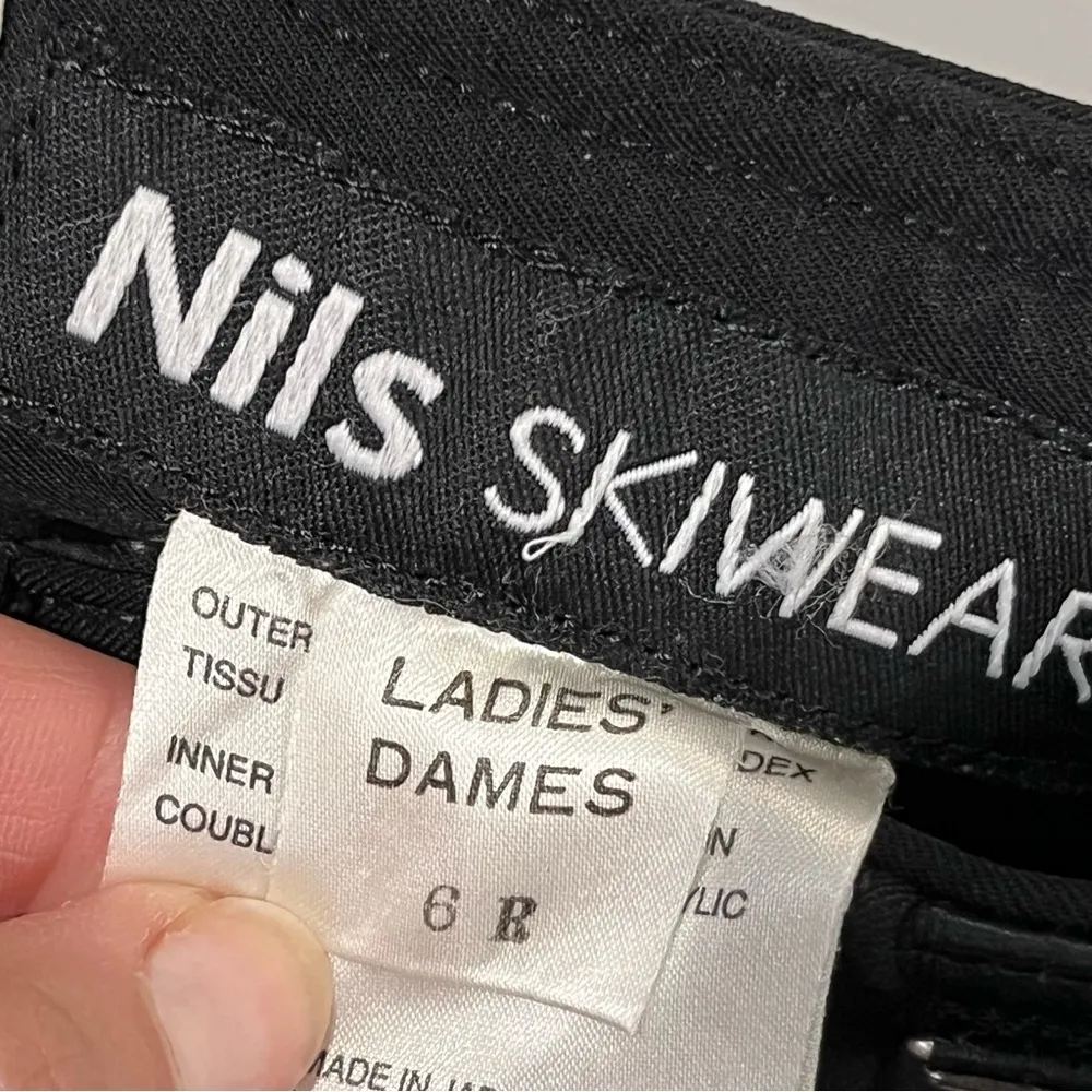 Nils Skiwear Women’s Black Insulated Fleece Lined Ski Pants Size 6 - Image 4