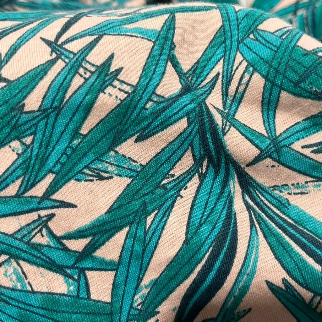 ASOS 100% Cotton palm leaves mini sundress with frill sleeves Size 4 - Image 6