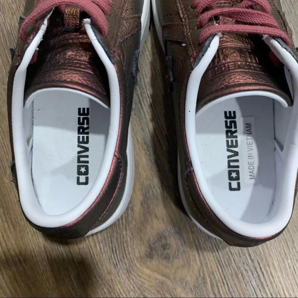 Converse Women’s Pro Leather LP OX Royal Demask White Sneakers [size 6] New - Image 6