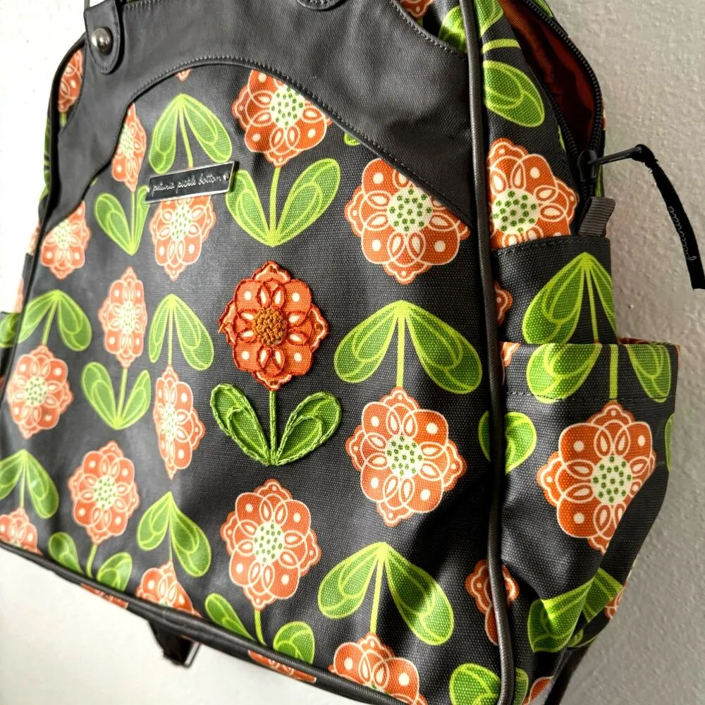 Petunia Pickle Bottom Santiago Sunset Sashay Satchel Floral Backpack Diaper Bag - Image 7