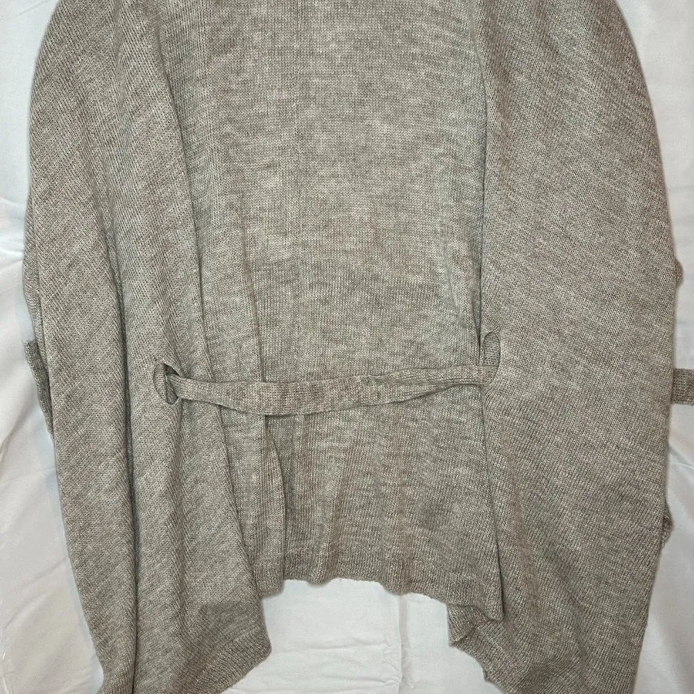 NWOT World Market Oversized Heathered Beige Tie Waist Cardigan Size undefined - Image 6