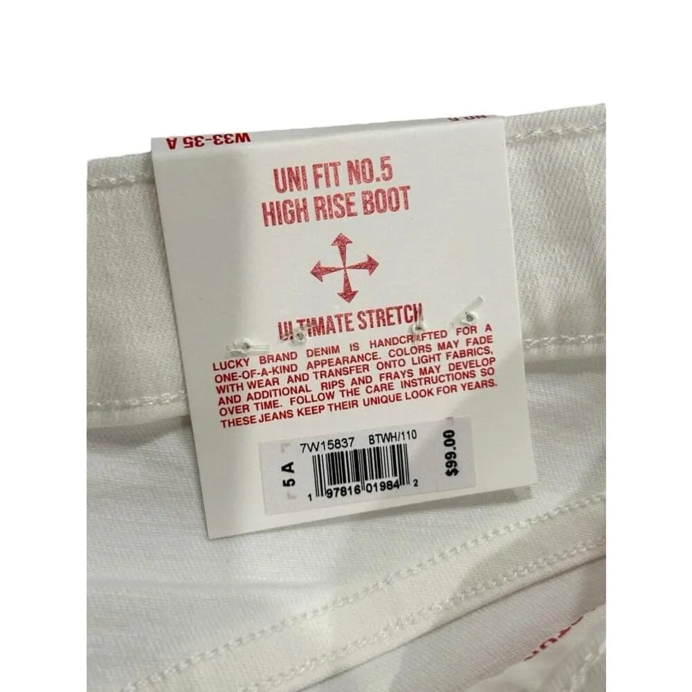 Lucky Brand Jeans Hi Rise Boot Cut Jeans Size UNI Fit Sz 5 W33-35 NWT $99 MSRP - Image 7