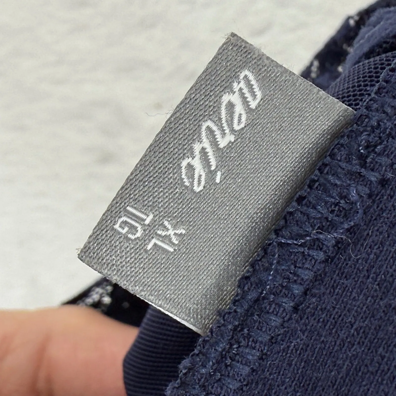 Aerie Lace Racerback Bralette Bra Navy Blue Women's Size‎ XL Extra Large - Image 4