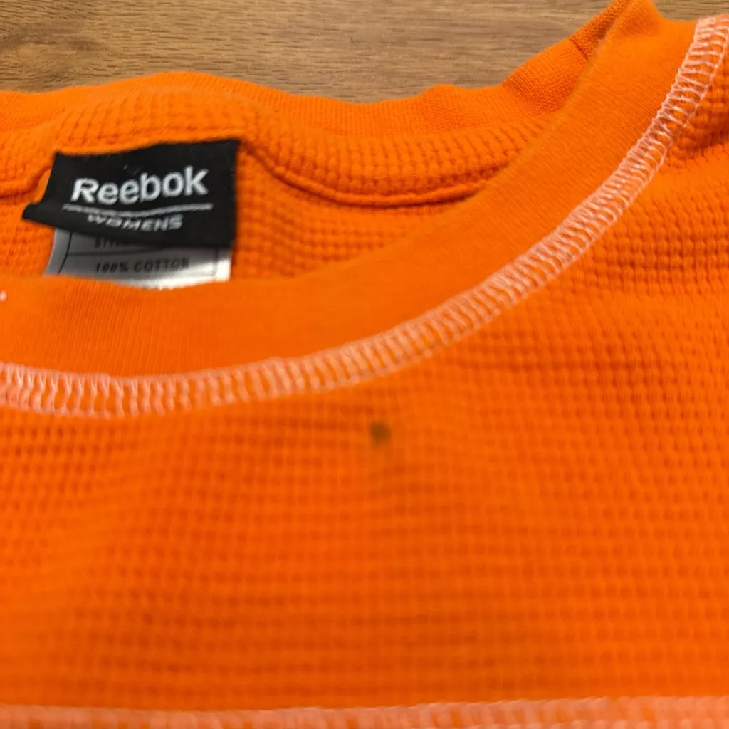 Vintage Reebok Womens Size XL Thermal Chicago Bears NFL Long Sleeve Shirt 1986 - Image 4