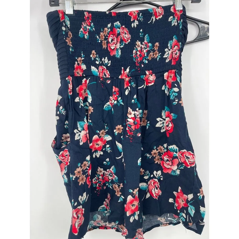 Xhiliration size S Vibrant‎ Floral romper  Jumpsuit - Chic & Comfortable - Image 3