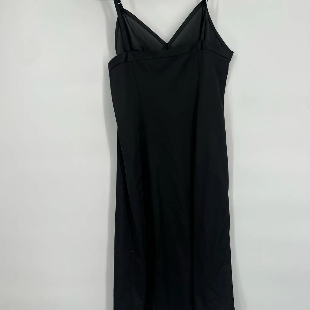 Vintage Vanity Fair Nightgown Womens 36 Slip Dress Black Nylon Made in USA - Image 5