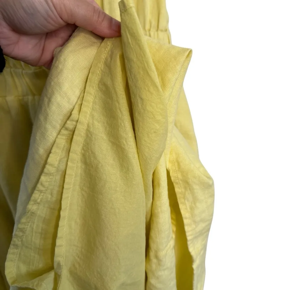 Everlane The Linen Open Back Yellow Dress - Image 10