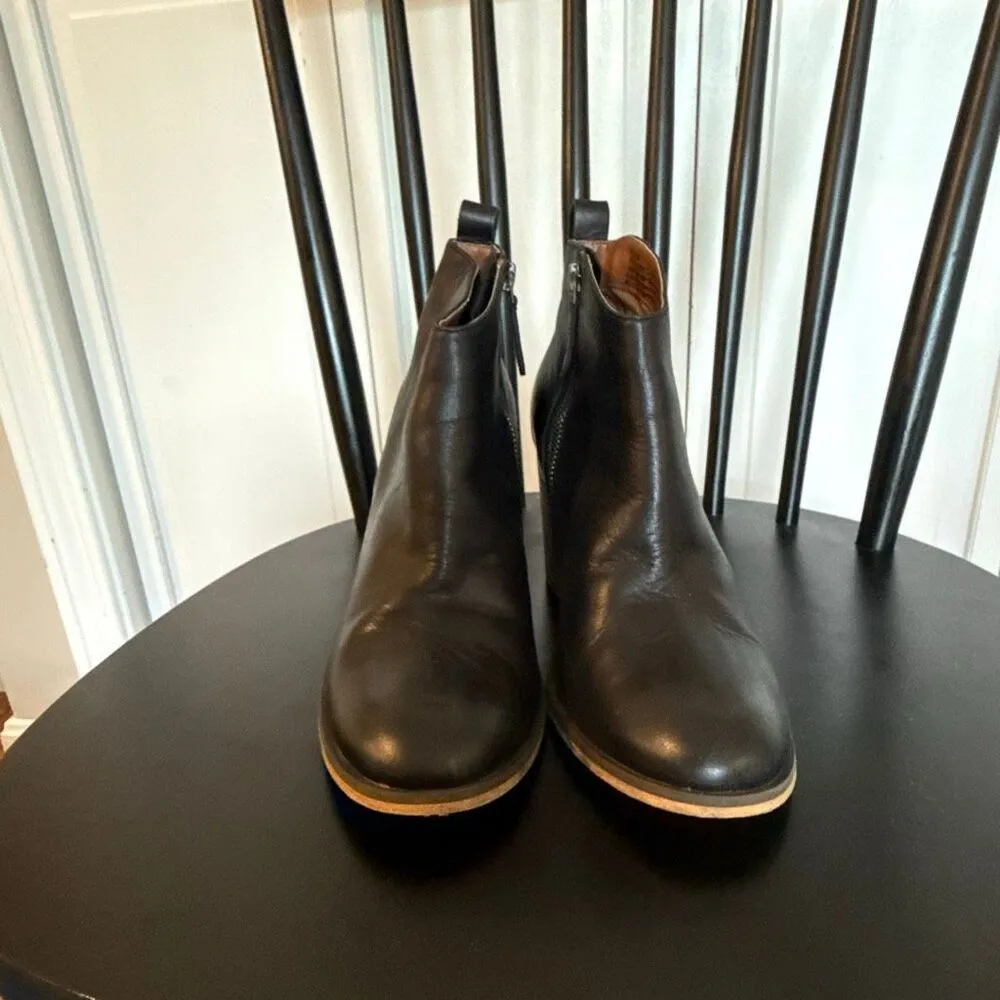 BP  black leather booties size 8 - Image 4