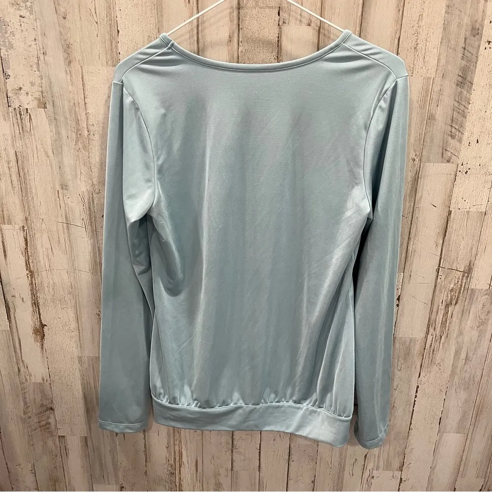 Athleta Blue Performance Long Sleeve Scoop Neck Shirt - Image 6