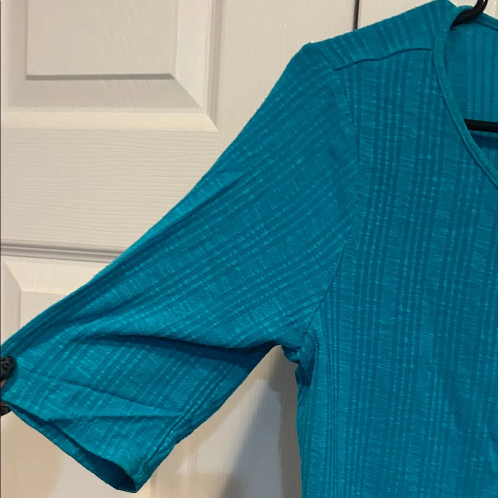 Apt. 9 Teal Short Sleeve Women's Top - Image 3