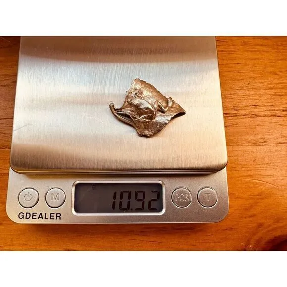 Vintage 1986 Paula Bruno Bachmann‎ Sterling Silver Frog Frog Prince On Leaf Pin - Image 11