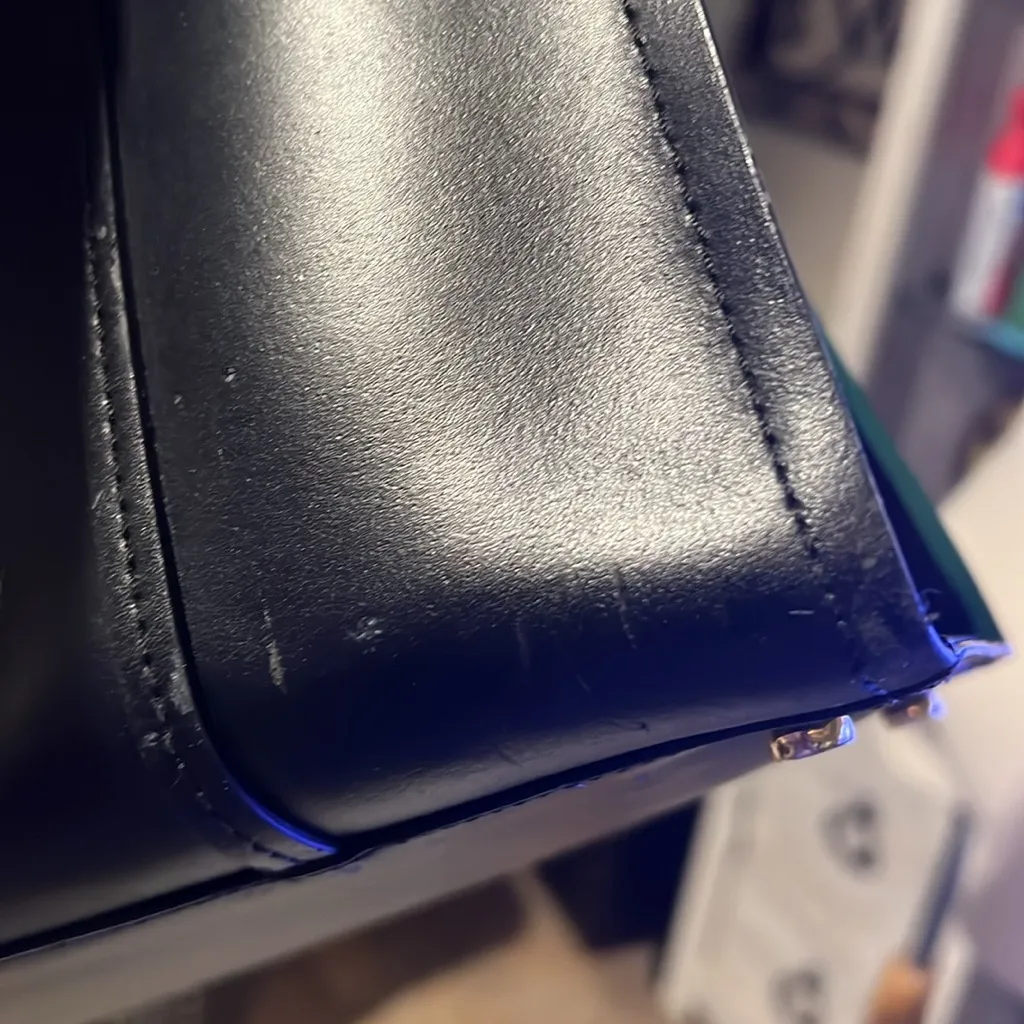 Kate Spade Elodie Black and Teal Tote Bag 12x12x6 - Image 10