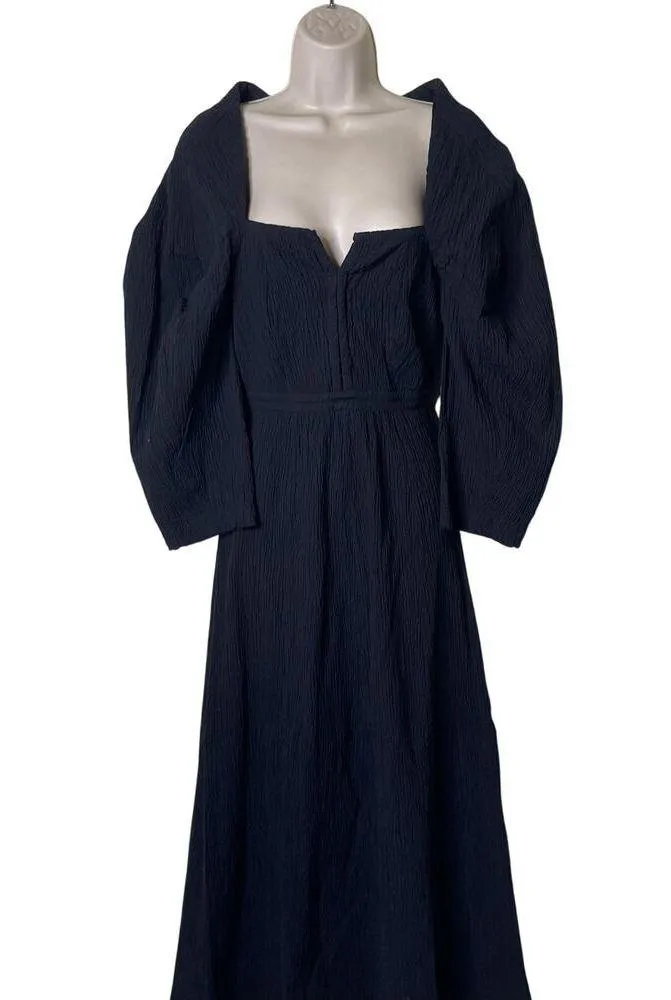 MARA HOFFMAN Violeta textured stretch-cotton midi dress sz 00 - Image 3