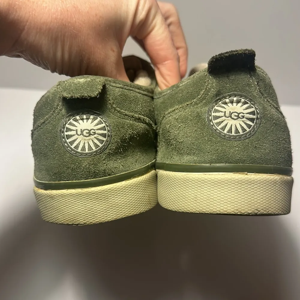 UGG Evera green Suede canvas Sheepskin Lined Sneakers Shoes Womens 8 - Image 8