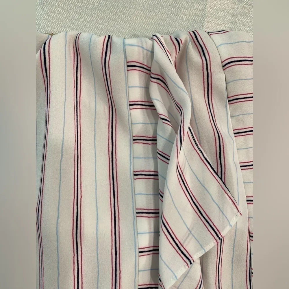 BCBGMAXAZRIA New  White Striped Maxi Skirt - Image 7
