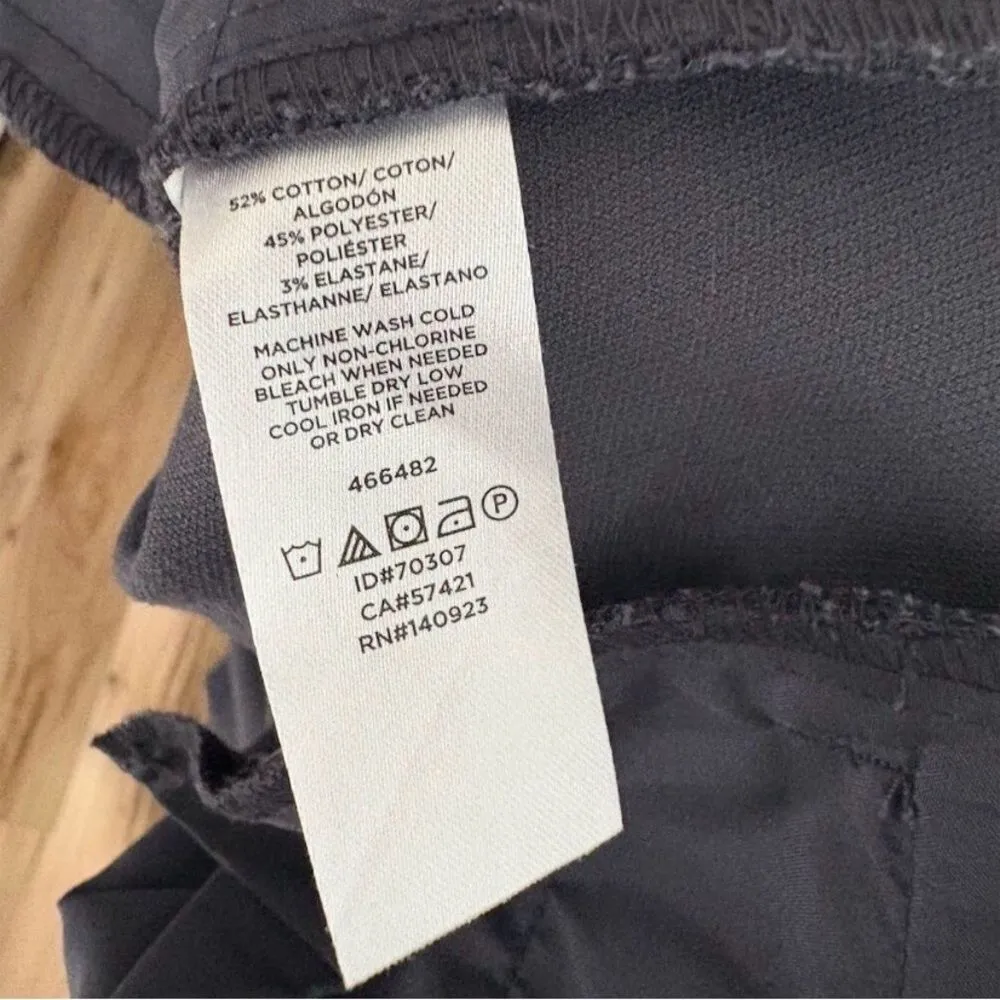 2 Pairs of Ann Taylor LOFT Women's Ankle Pants Size 2 Low Rise Black and Gray - Image 10