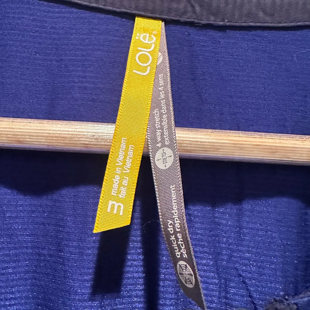 Lole Marina Blue Active Mini Dress Sleeveless UPF Stretch Quick‎ Dry Medium - Image 4