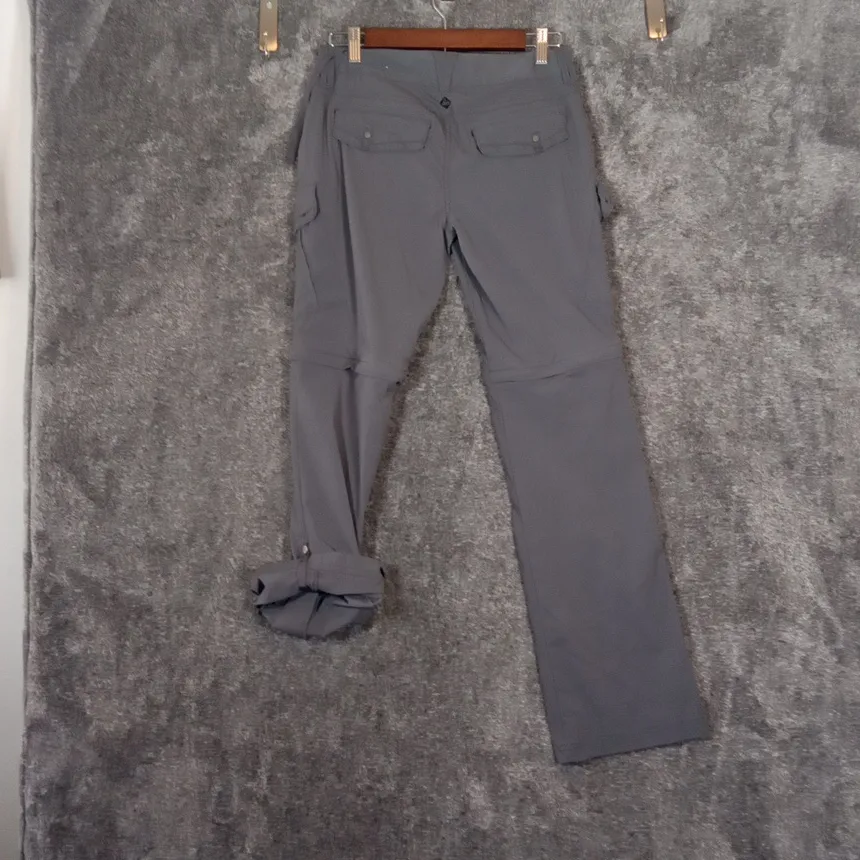 Prana Womens Convertable Roll Cargo Gray Pants Stretch Gorpcore Outdoor SZ 2 - Image 6