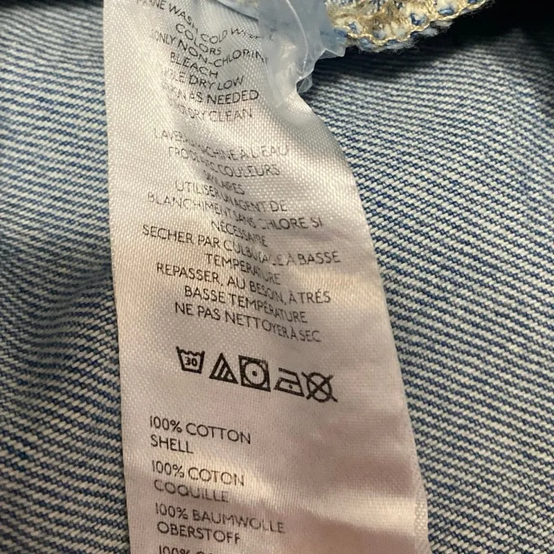 Free People We The Free Blue High Rise Distressed Mini Denim Jean Skirt Size 28 - Image 6