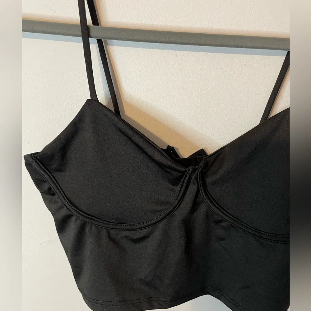 21 Saints Cropped Tank Top size xlarge NWT. Black - Image 2