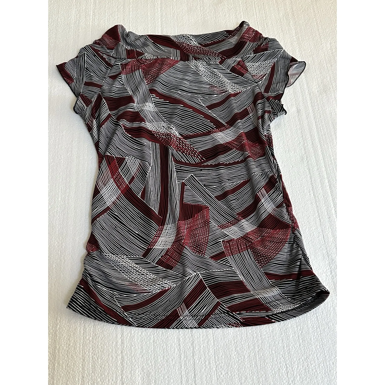 Byerwear 90s Y2K Top Women M Whimsigoth Disco Goth Festival Flutter Sleeve Black - Image 6