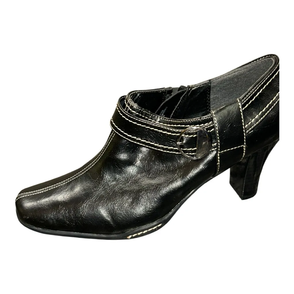 Aerosoles  Black Heeled Ankle Boots - Image 2