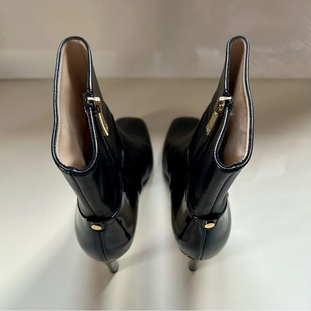 Inniu Italy Leather Ankle Boots Black Size undefined - Image 7